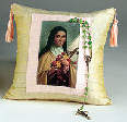 Saint Theresa Rosary Pillow 